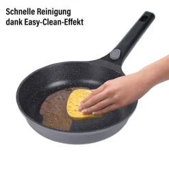 Pfannen|Die moderne Hausfrau STONELINE SMART Bratpfanne 24 cm mit abnehmbarem Griff - Grau