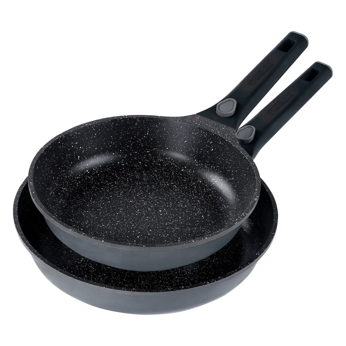 Die moderne Hausfrau STONELINE SMART Pfannen-Set 2-teilig 24/28 | ohne Deckel - Grau