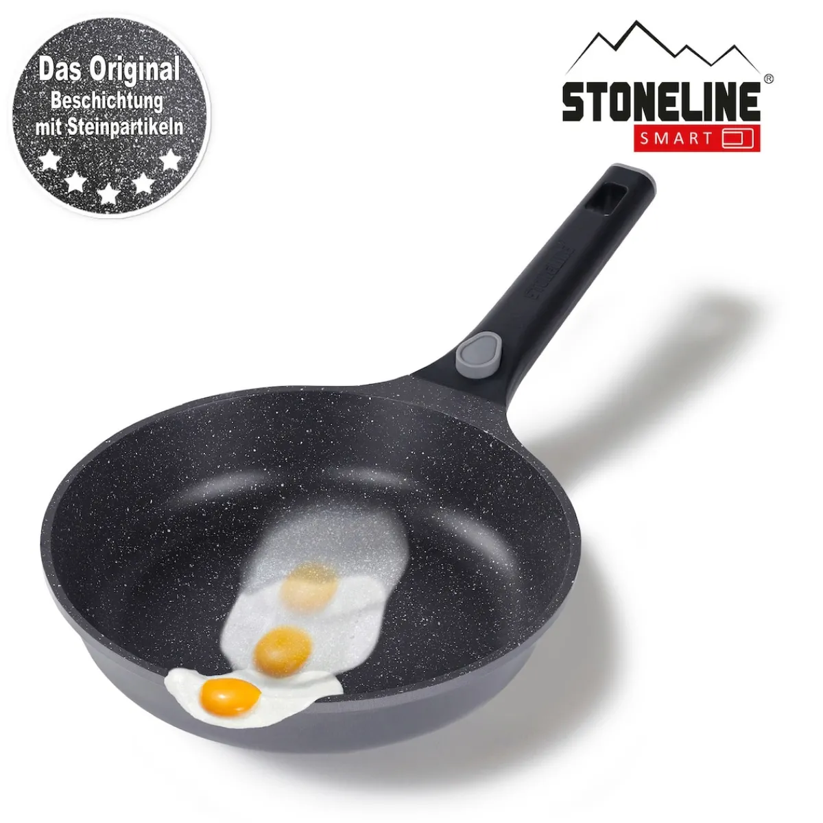 Die moderne Hausfrau STONELINE SMART Pfannen-Set 2-teilig 24/28 | ohne Deckel - Grau