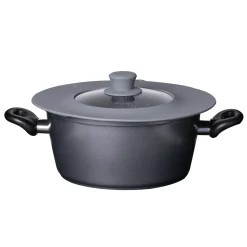 Die moderne Hausfrau STONELINE Universal Glasdeckel 16/18/20/22/24/26/28 | Grau