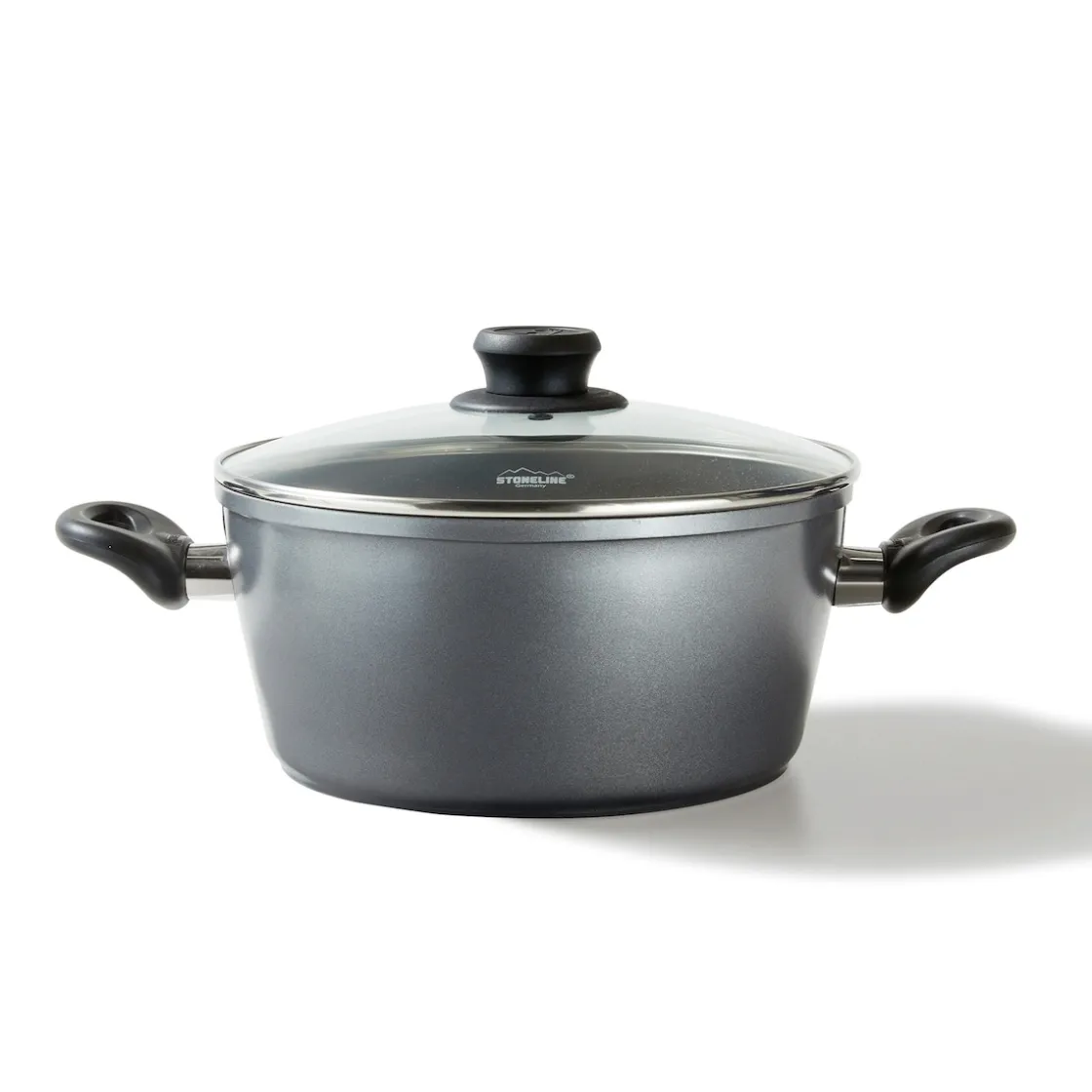 Töpfe|Die moderne Hausfrau STONELINE XXL Kochtopf 28 cm | mit Deckel