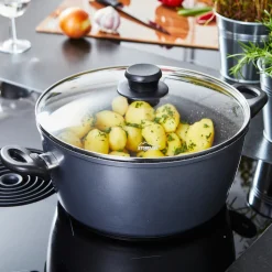 Töpfe|Die moderne Hausfrau STONELINE XXL Kochtopf 28 cm | mit Deckel