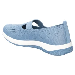 Ballerinas|Die moderne Hausfrau Stretch-Ballerina „Aktiv“ blaugrau