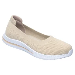 Ballerinas|Die moderne Hausfrau Stretch-Ballerina „Federleicht“ beige