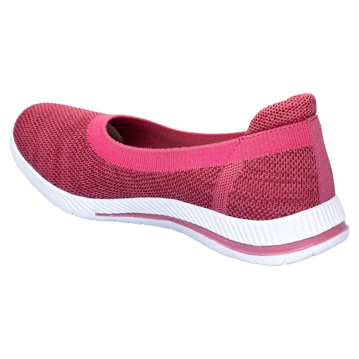 Damen Die moderne Hausfrau Stretch-Ballerina „Federleicht“ fuschsia