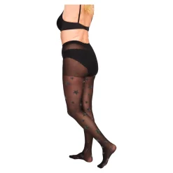 Socken|Die moderne Hausfrau Strumpfhose „Stern & uni“, 2 Stück