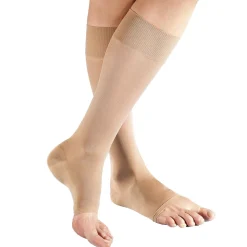 Stützstrümpfe|Kompressionsstrümpfe|Die moderne Hausfrau Stützkniestrümpfe, 2 Paar silk