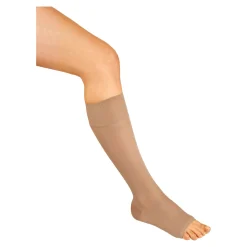 Stützstrümpfe|Kompressionsstrümpfe|Die moderne Hausfrau Stützkniestrümpfe, 2 Paar silk & schwarz