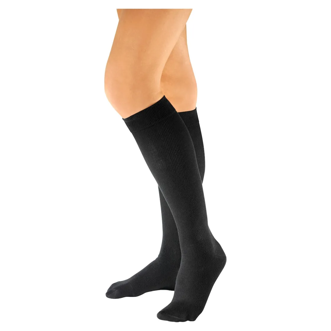 Stützstrümpfe|Kompressionsstrümpfe|Die moderne Hausfrau Stütz-Strümpfe, 3 Paar schwarz
