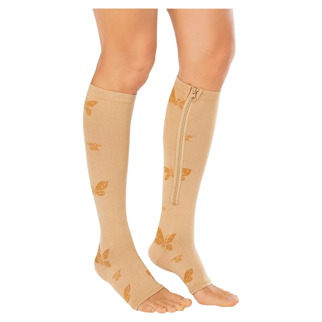 Stützstrümpfe|Kompressionsstrümpfe|Die moderne Hausfrau Stützstrumpf "Schmetterling", 1 Paar