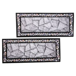 Die moderne Hausfrau Stufenmatten „Steine“, 2 Stück