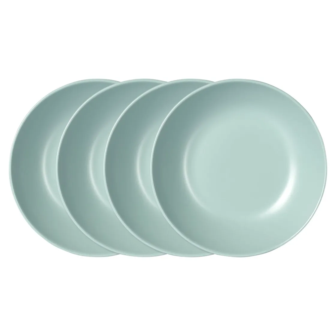 Geschirrsets|Die moderne Hausfrau Suppenteller „Basic“, 4 Stück mint
