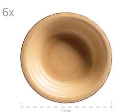 Teller|Die moderne Hausfrau Suppenteller-Set, Steingut LUMACA Dunkelblau