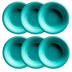 Teller|Die moderne Hausfrau Suppenteller-Set, Steingut LUMACA Laguna