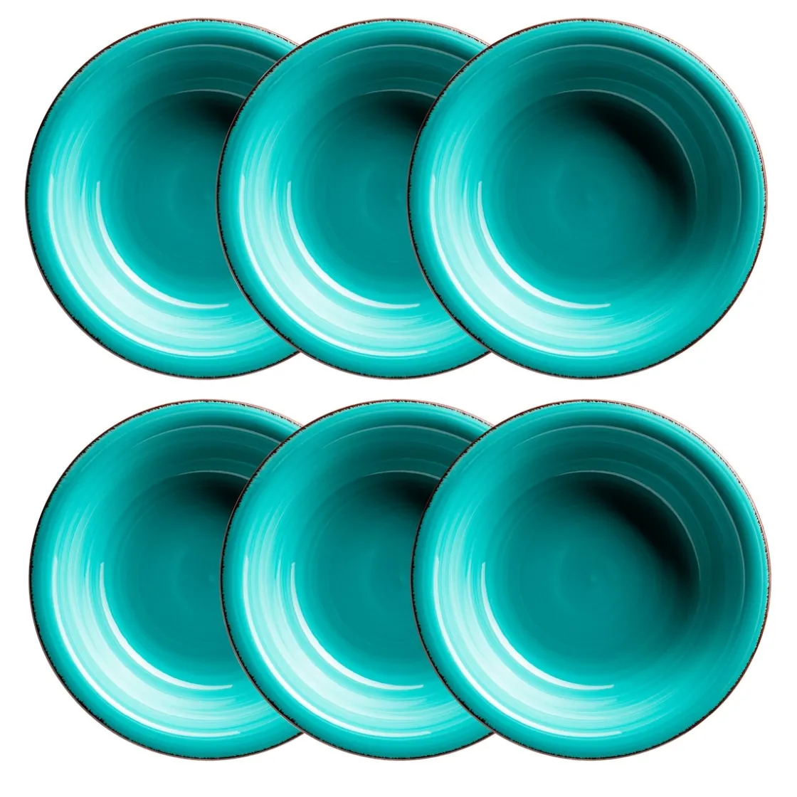 Teller|Die moderne Hausfrau Suppenteller-Set, Steingut LUMACA Laguna