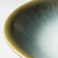 Teller|Die moderne Hausfrau Suppenteller-Set, Steinzeug Flussufer blau, grün, weiß