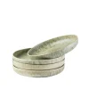 Teller|Die moderne Hausfrau Suppenteller-Set, Steinzeug Moos'N'Stein Grün