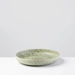 Teller|Die moderne Hausfrau Suppenteller-Set, Steinzeug Moos'N'Stein Grün