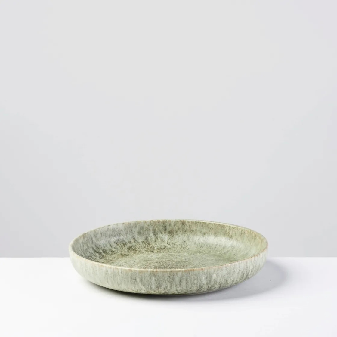 Teller|Die moderne Hausfrau Suppenteller-Set, Steinzeug Moos'N'Stein Grün