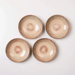 Teller|Die moderne Hausfrau Suppenteller-Set, Steinzeug Nebelwald