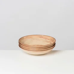 Teller|Die moderne Hausfrau Suppenteller-Set, Steinzeug Nebelwald