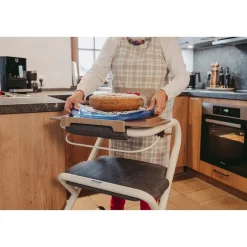 Rollatoren|Die moderne Hausfrau Tablett für Wohnraumrollator dunkelbraun