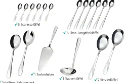 Besteck-Sets|Die moderne Hausfrau Tafelbesteck STRALSUND Wibschla 33