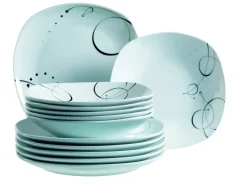 Geschirrsets|Die moderne Hausfrau Tafelservice CHANSON 6 x Speiseteller, 6 x Suppenteller