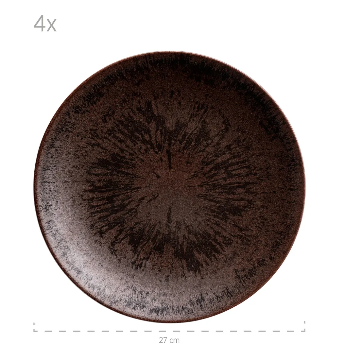 Geschirrsets|Die moderne Hausfrau Tafelservice, Keramik Metallic Bronze