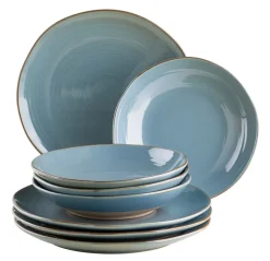 Geschirrsets|Die moderne Hausfrau Tafelservice, Keramik Nottingham Blau