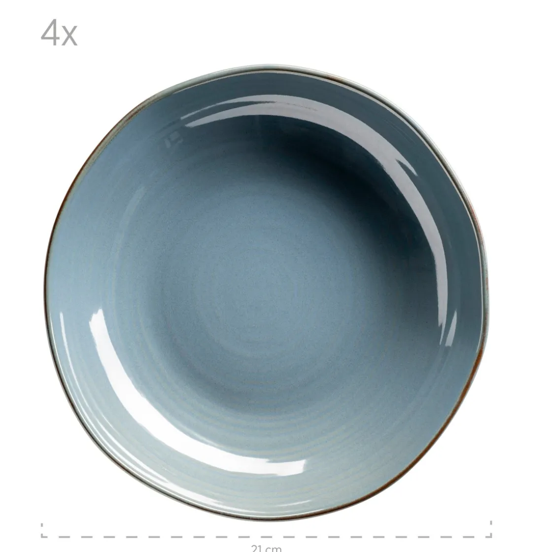 Geschirrsets|Die moderne Hausfrau Tafelservice, Keramik Nottingham Blau