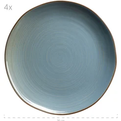 Geschirrsets|Die moderne Hausfrau Tafelservice, Keramik Nottingham Blau