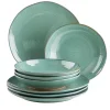 Geschirrsets|Die moderne Hausfrau Tafelservice, Keramik Nottingham Grün