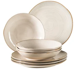 Geschirrsets|Die moderne Hausfrau Tafelservice, Keramik Nottingham Beige