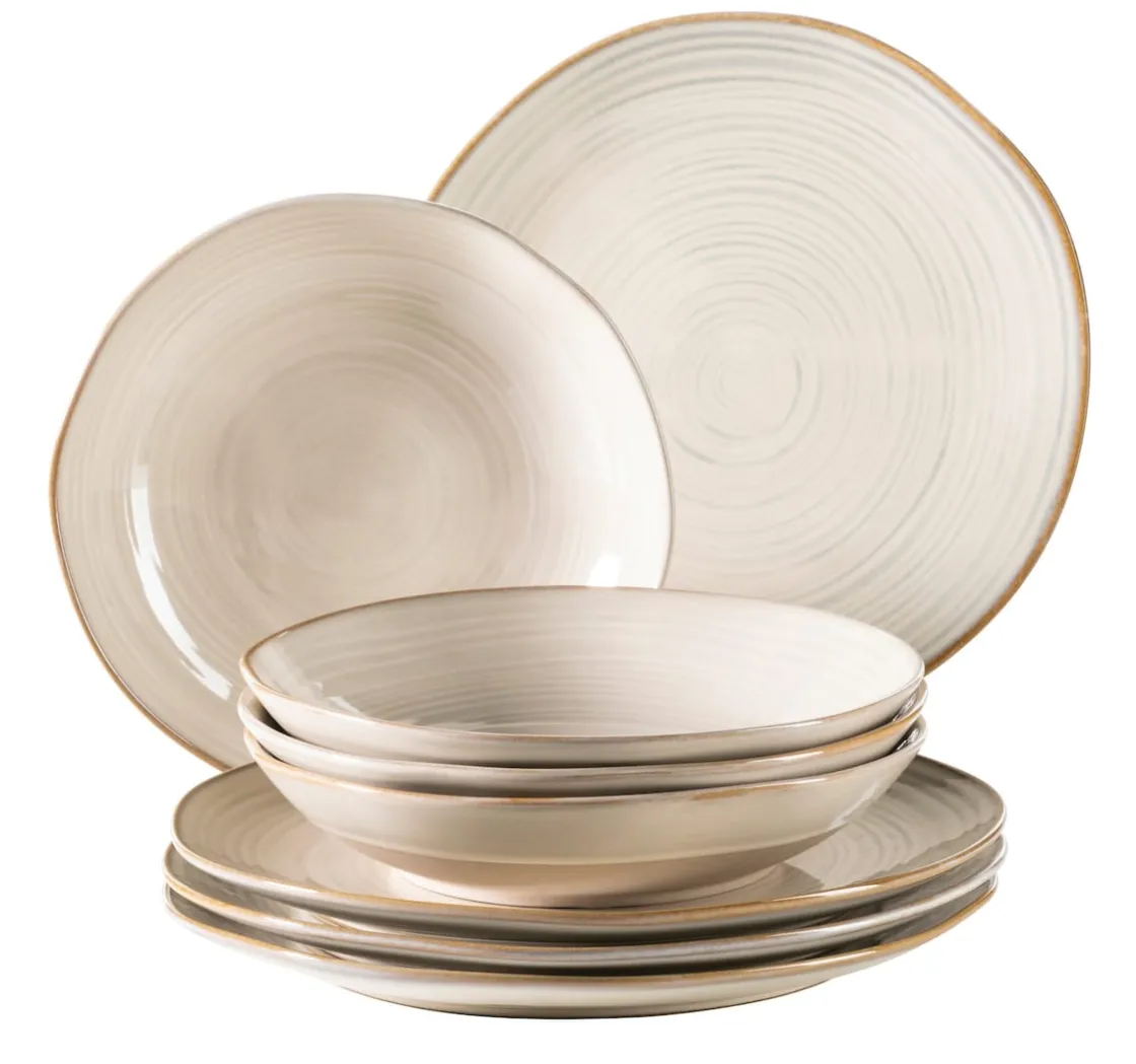 Geschirrsets|Die moderne Hausfrau Tafelservice, Keramik Nottingham Beige