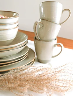 Geschirrsets|Die moderne Hausfrau Tafelservice, Keramik Nottingham Beige
