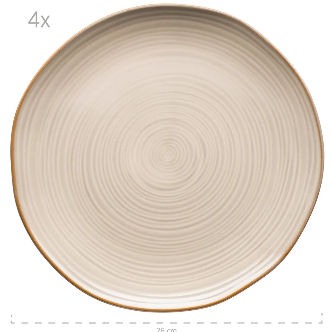 Geschirrsets|Die moderne Hausfrau Tafelservice, Keramik Nottingham Beige