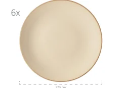 Geschirrsets|Die moderne Hausfrau Tafelservice, Keramik OSSIA Sand