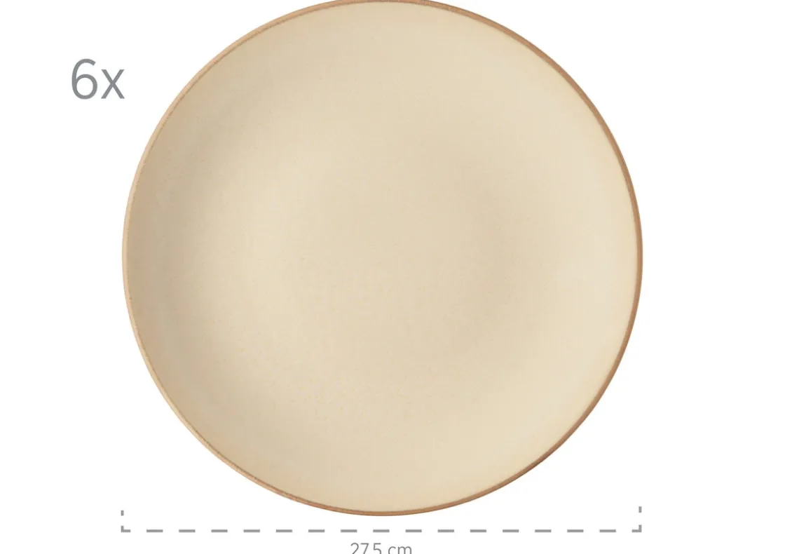 Geschirrsets|Die moderne Hausfrau Tafelservice, Keramik OSSIA Sand