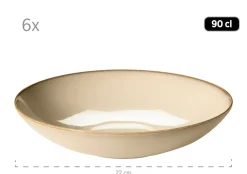 Geschirrsets|Die moderne Hausfrau Tafelservice, Keramik OSSIA Sand