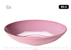 Geschirrsets|Die moderne Hausfrau Tafelservice, Keramik OSSIA Sand, Hellblau