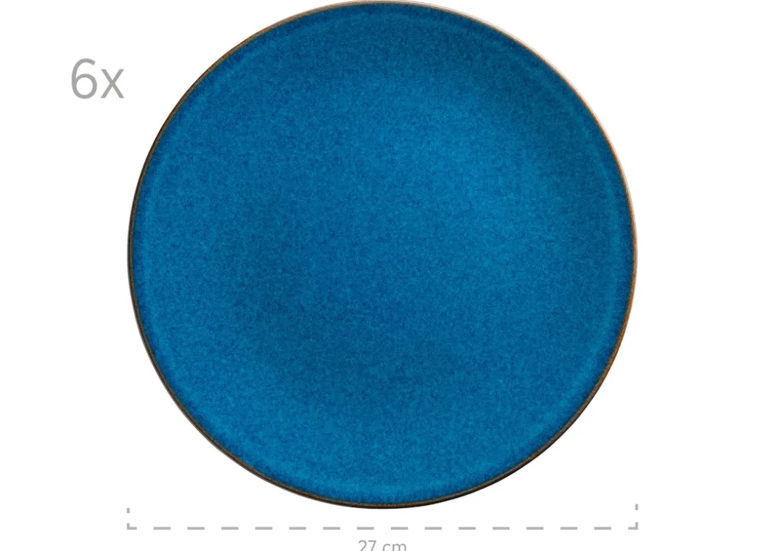 Geschirrsets|Die moderne Hausfrau Tafelservice, Keramik OSSIA Königsblau