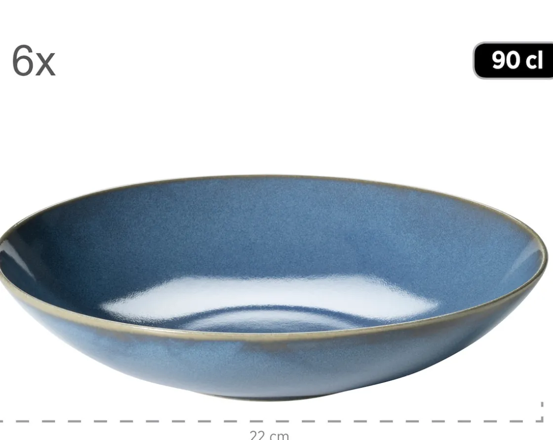 Geschirrsets|Die moderne Hausfrau Tafelservice, Keramik OSSIA Königsblau