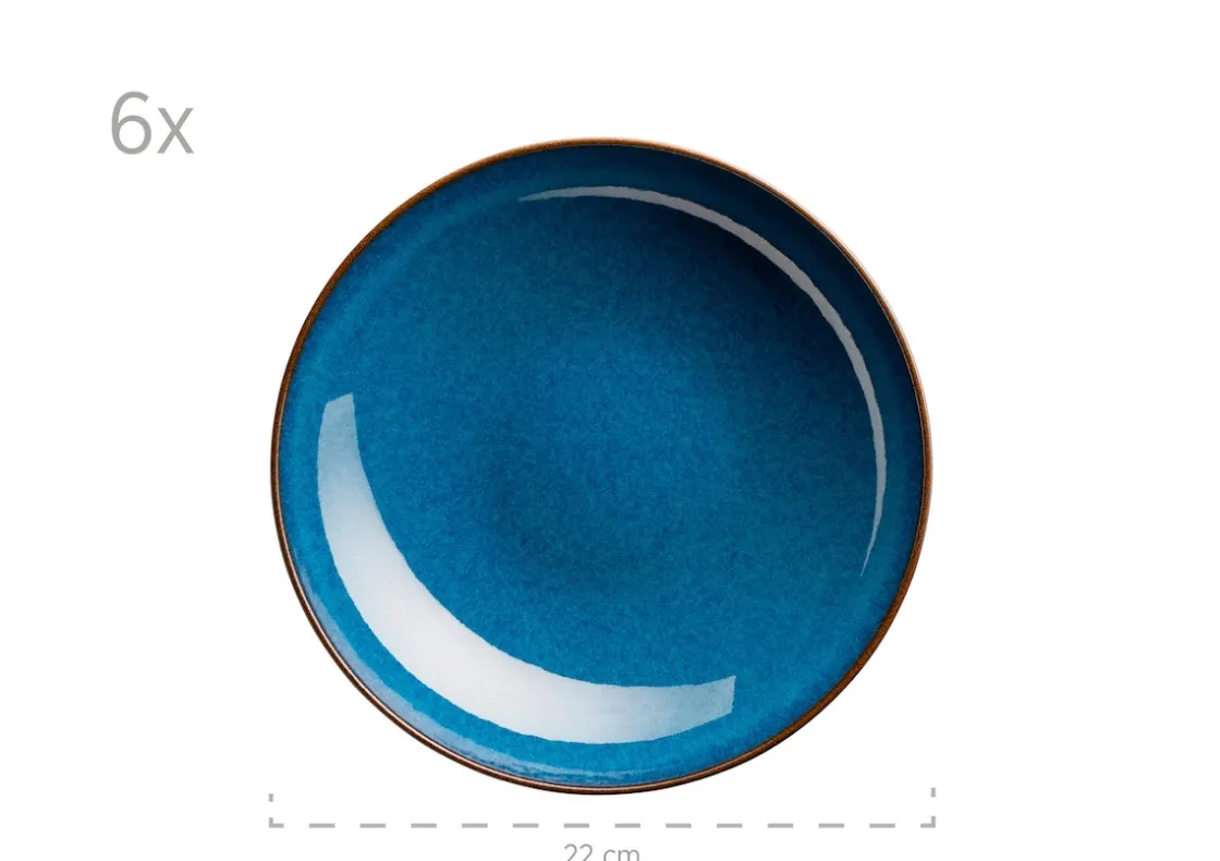 Geschirrsets|Die moderne Hausfrau Tafelservice, Keramik OSSIA Königsblau