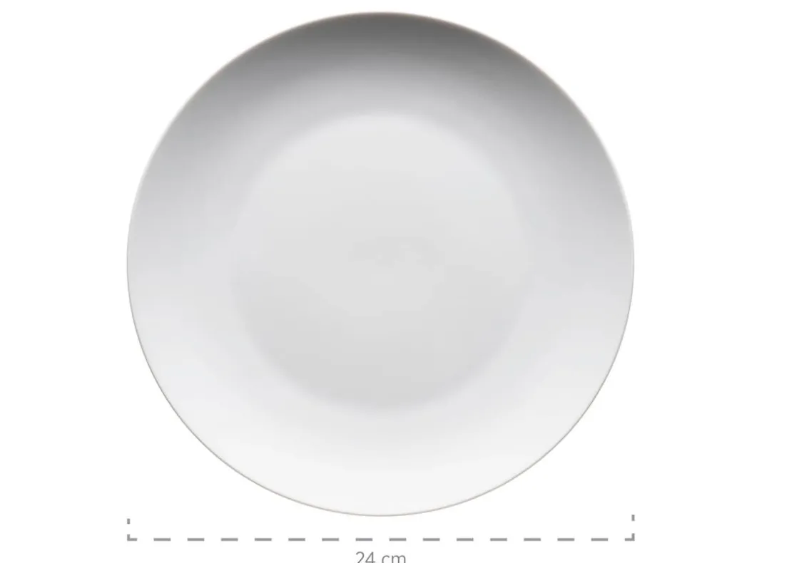 Geschirrsets|Die moderne Hausfrau Tafelservice, Porzellan BARCA 6 x Speiseteller, 6 x Suppenteller