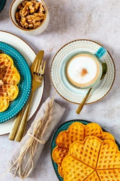 Geschirrsets|Die moderne Hausfrau Tafelservice, Porzellan Prospero Blau