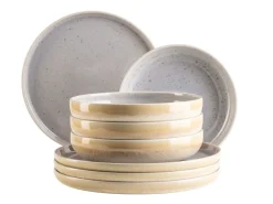 Geschirrsets|Die moderne Hausfrau Tafelservice, Steinzeug Candy Flieder