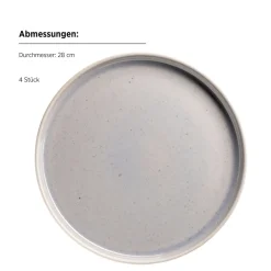 Geschirrsets|Die moderne Hausfrau Tafelservice, Steinzeug Candy Flieder