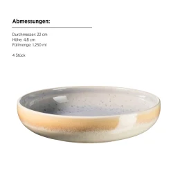 Geschirrsets|Die moderne Hausfrau Tafelservice, Steinzeug Candy Flieder