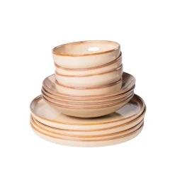 Geschirrsets|Die moderne Hausfrau Tafelservice, Steinzeug Nebelwald